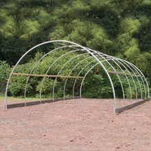 Cold Frames &amp; High Tunnels - ClearSpan Round Cold Frame 8'W x 8'H x 24'L