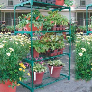 Benches, Shelving & Racks - Greenhouse Shelf Unit - 4 Shelves