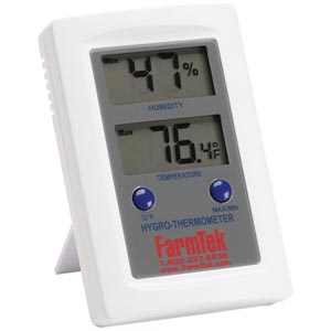 - FarmTek Mini Digital Temperature & Humidity Meter