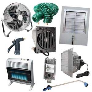 Environmental Control - Greenhouse Equipment Kits - Jumbo Greenhouse Equipment Kit - Propane