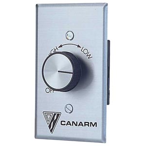 Thermostats &amp; Controllers - Speed Controllers - Canarm Manual Ceiling Fan Controller 3A/120V