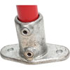 Greenhouse Building Materials - Quik Klamp Pipe Fittings - Quik Klamp Railing Base Flange