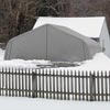 Temporary Storage Buildings - ClearSpan Value Line - Clearspan Value Line House Style Two Car Garage - 22'W x 11'H x 20'L