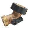 Growing Supplies - Irrigation &amp;amp; Watering Supplies - Hand Watering Supplies - Brass Gooseneck Swivel w/Shut Off