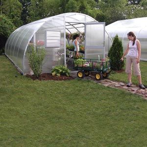 GrowSpan Round Premium Greenhouse System - 14'W x 8'3