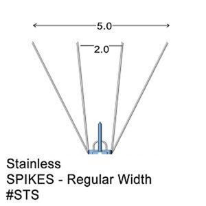 Stainless Steel Bird Spikes - 24' Kit