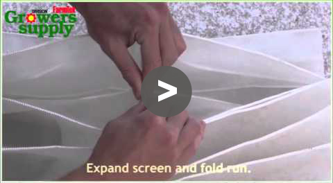 Greenhouse Vent Accordion Insect Screen Installation Part 01 - YouTube Video