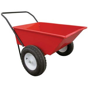 EZ-Haul All-Purpose Red Metal Garden Cart