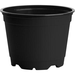 Traditional Round Pot - 4-1/3" Black