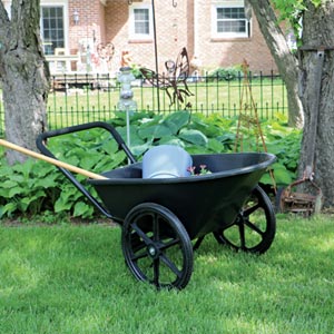 EZ-Haul Premium Poly Garden Cart - 6 Cubic Feet