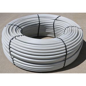 3/4&quot; White Polyethylene Tubing - 100' Roll