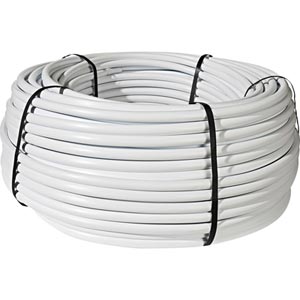 1&quot; Bright White Polyethylene Tubing - 100' Roll