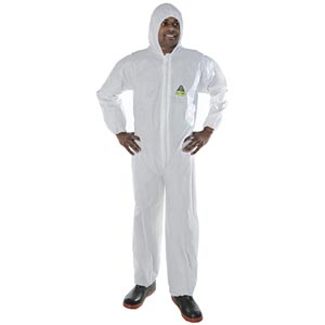  - DEFENDER™ Disposable Coveralls w/Elastic Wrists, Ankles, and Hood