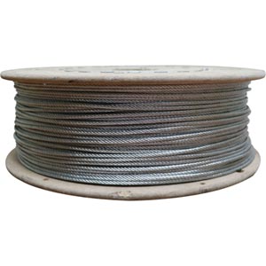 Precut Aircraft Cable 1/8" (7x19) - Stainless 2500'SPOOL