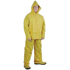 3 Piece PVC Rain Suit - XL
