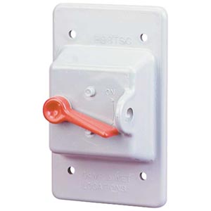 PVC Toggle Switch Cover - Single
