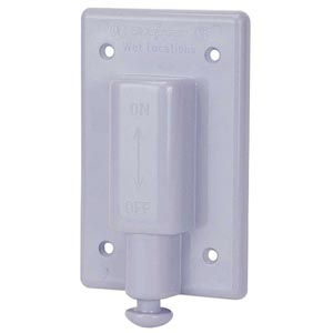 PVC Plunger Switch Cover - Single