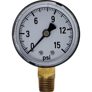ABS Pressure Gauge 2-1/2" 0-100 PSI