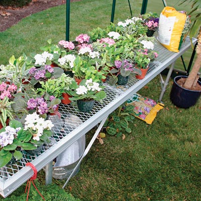 Three-Tier Greenhouse Benches