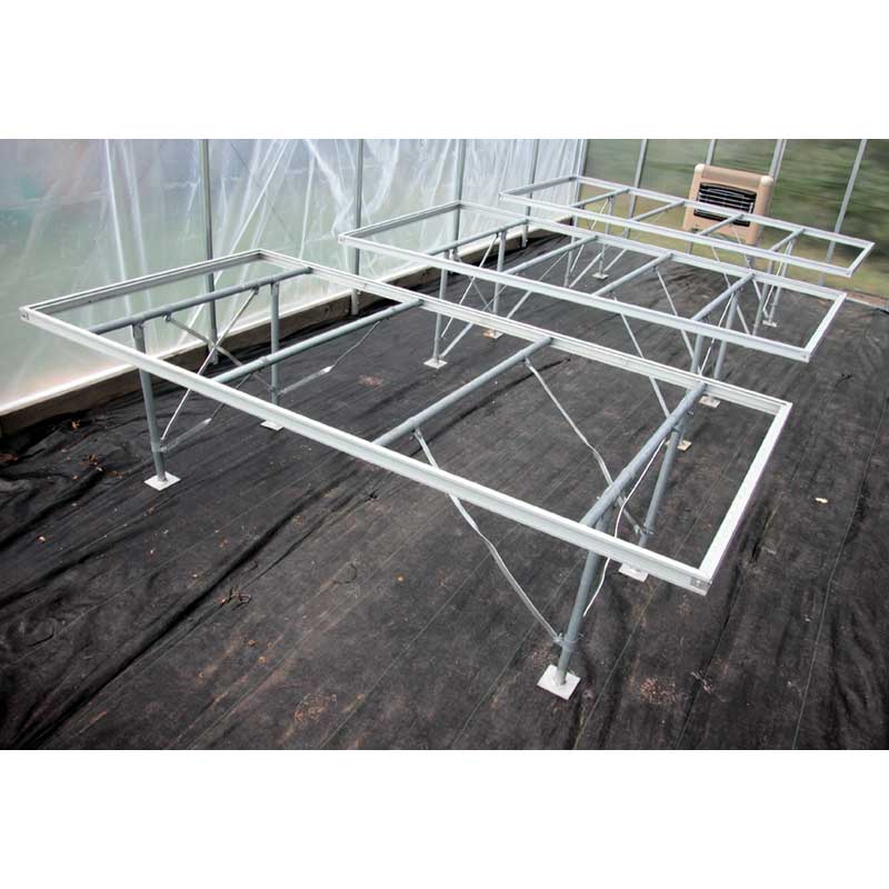 EZGrow Professional Greenhouse Bench 2' x 8' Growers Supply