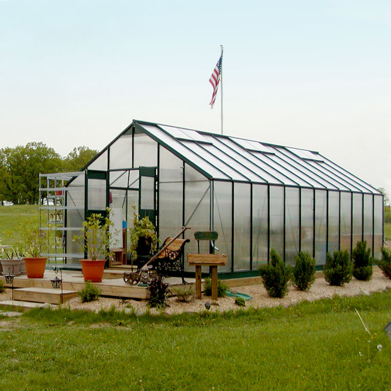 GrowSpan Estate Pro Large Greenhouse 11'8"W x 8'10"H x 24'8"L Growers Supply