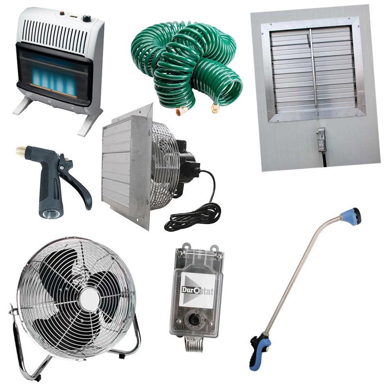 Large Greenhouse Equipment Pack Natural Gas Growers Supply