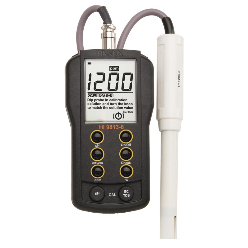 Waterproof PH/EC/TDS/°C Meter for Growers Growers Supply