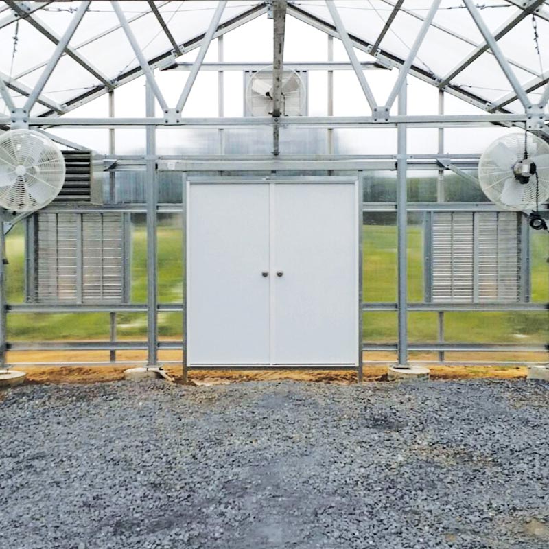 Steel Greenhouse Doors 36"W x 80"H Left Hand Outswing Growers Supply