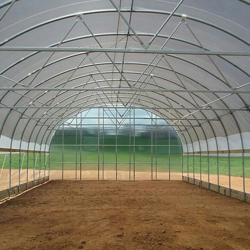 GrowSpan Series 500 Tall Greenhouse 35'W x 96'L Double Layer w/RollUp Sides Ground Posts
